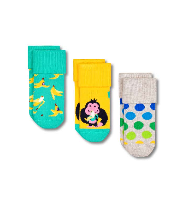 3-Pack Kids In The Jungle Terry Socks Gift Set 2
