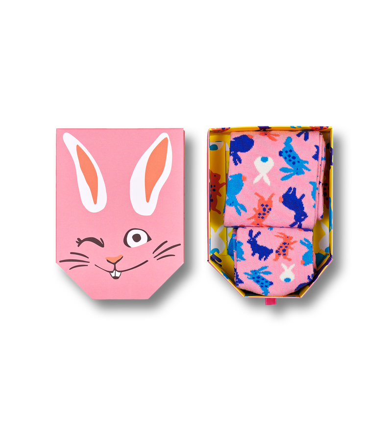 Mini & Me Bunny Kids Socks Gift Set | Happy Socks