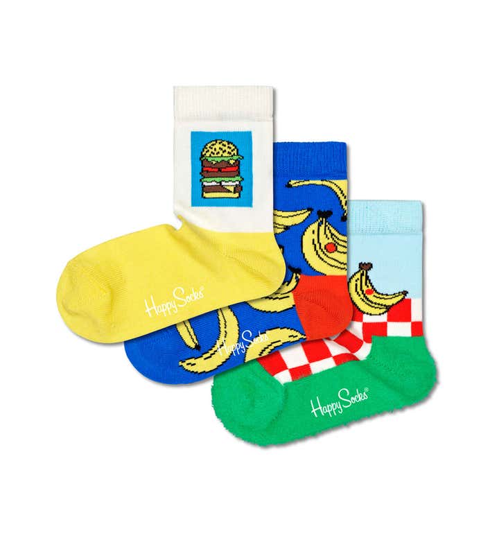 Kids 3-Pack Picnic Socks Gift Set