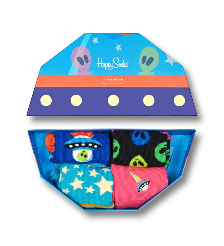 4-Pack Kids Space Socks Gift Set