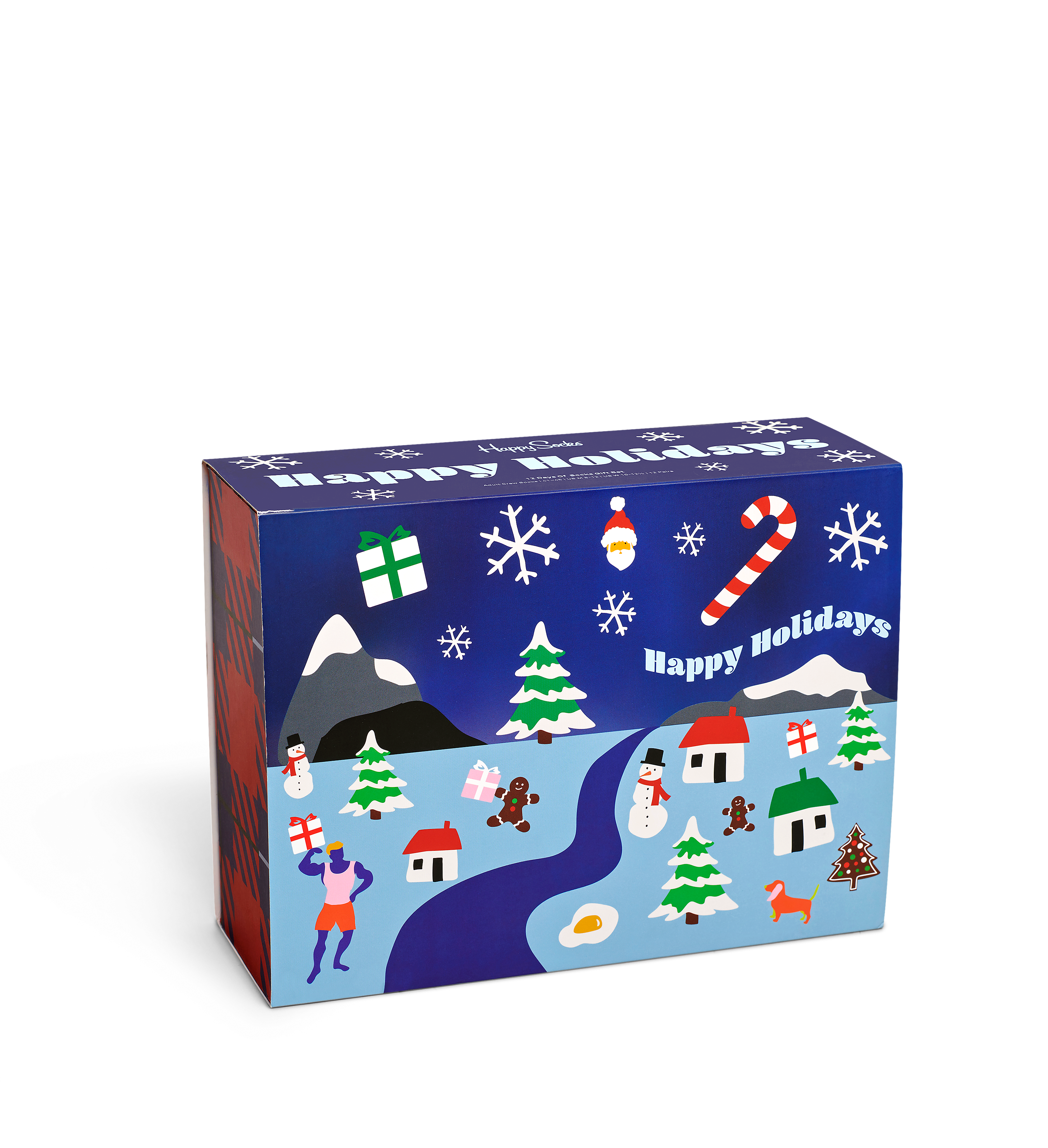 12-Pack 12 Days Of Christmas Socks Gift Set | Happy Socks