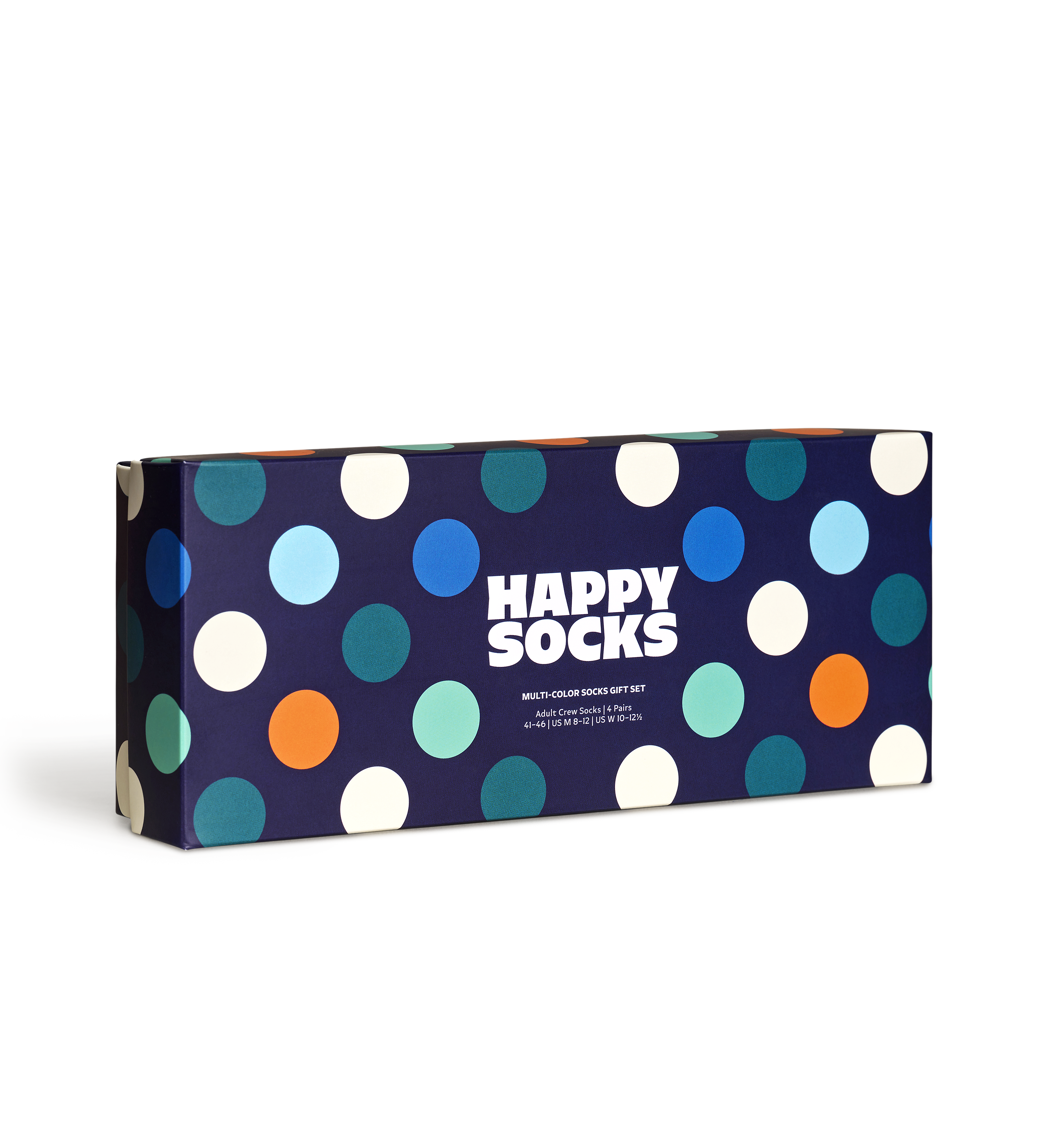 | Happy Gift US Multi-Color 4-Pack Socks Set Crew Navy Socks