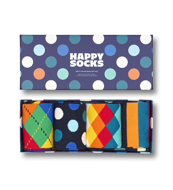 4-Pack Multi-Color Socks Gift Set