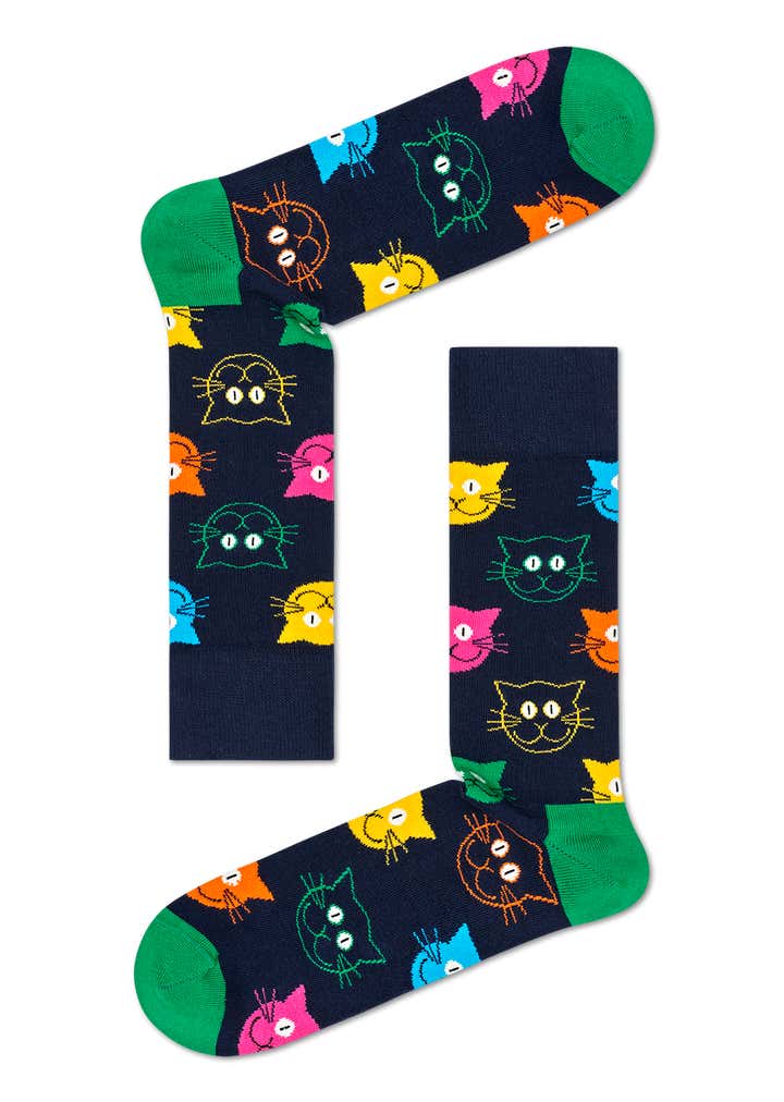 3-Pack Mixed Cat Socks Gift Set 3