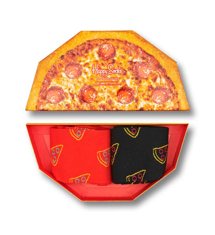 2-Pack Pizza Socks Gift Set