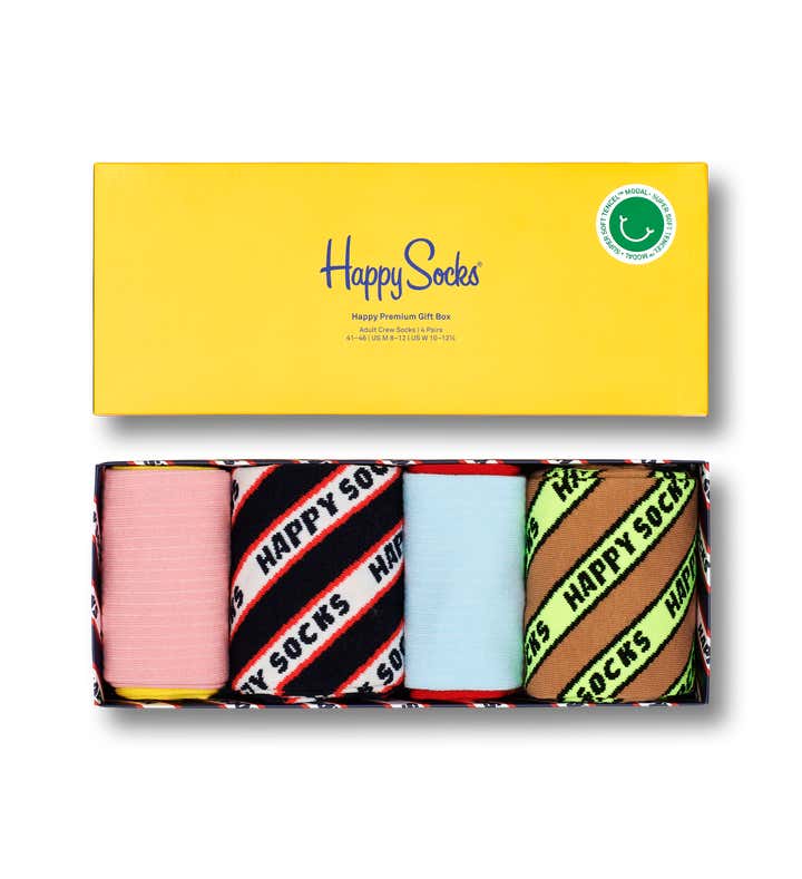 4-Pack Happy Premium Socks Gift Set