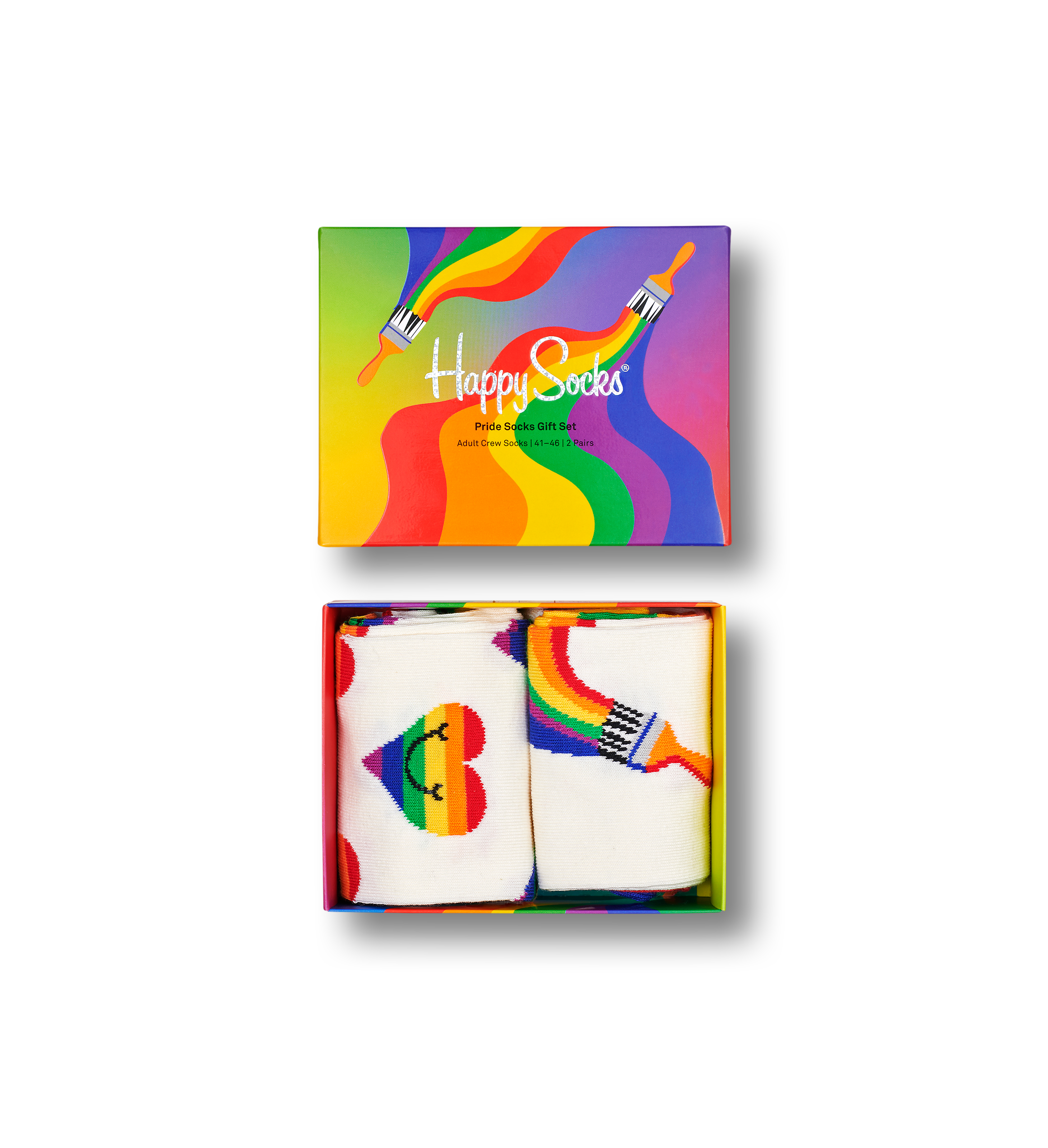 Pride Rainbow Socks Gift Set 2pc | Happy Socks