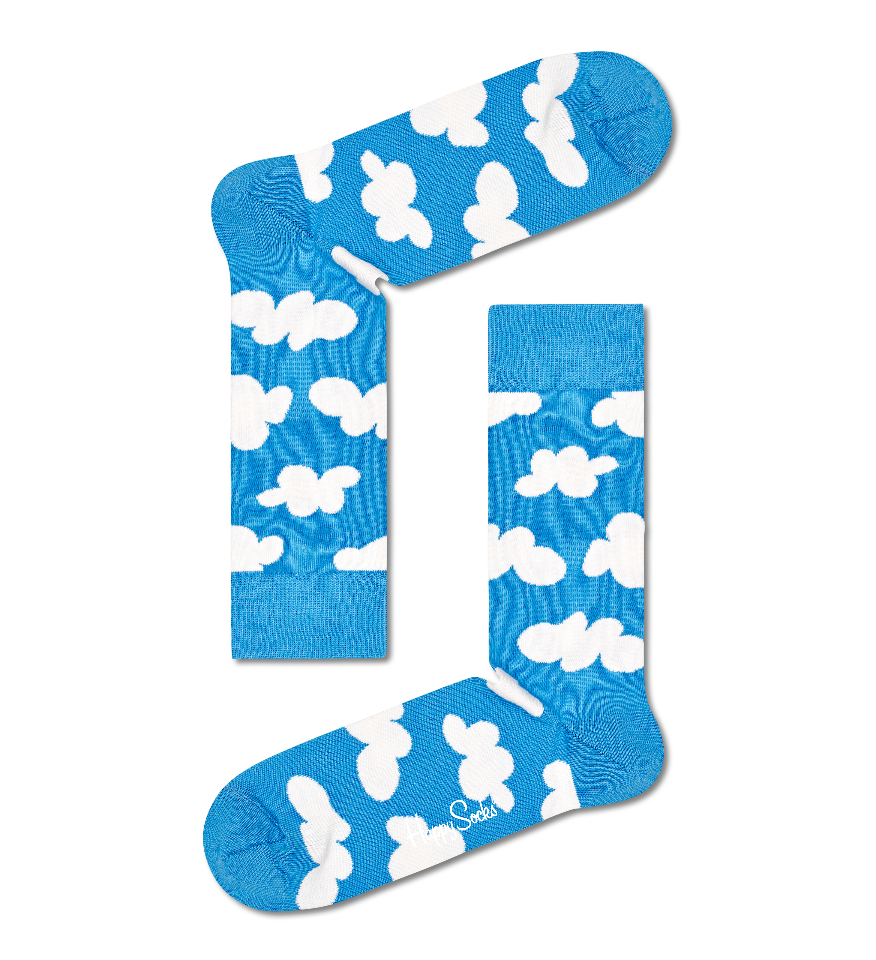Light Blue Socks 7 Day US Socks 7-Pack Gift | Set Crew Happy
