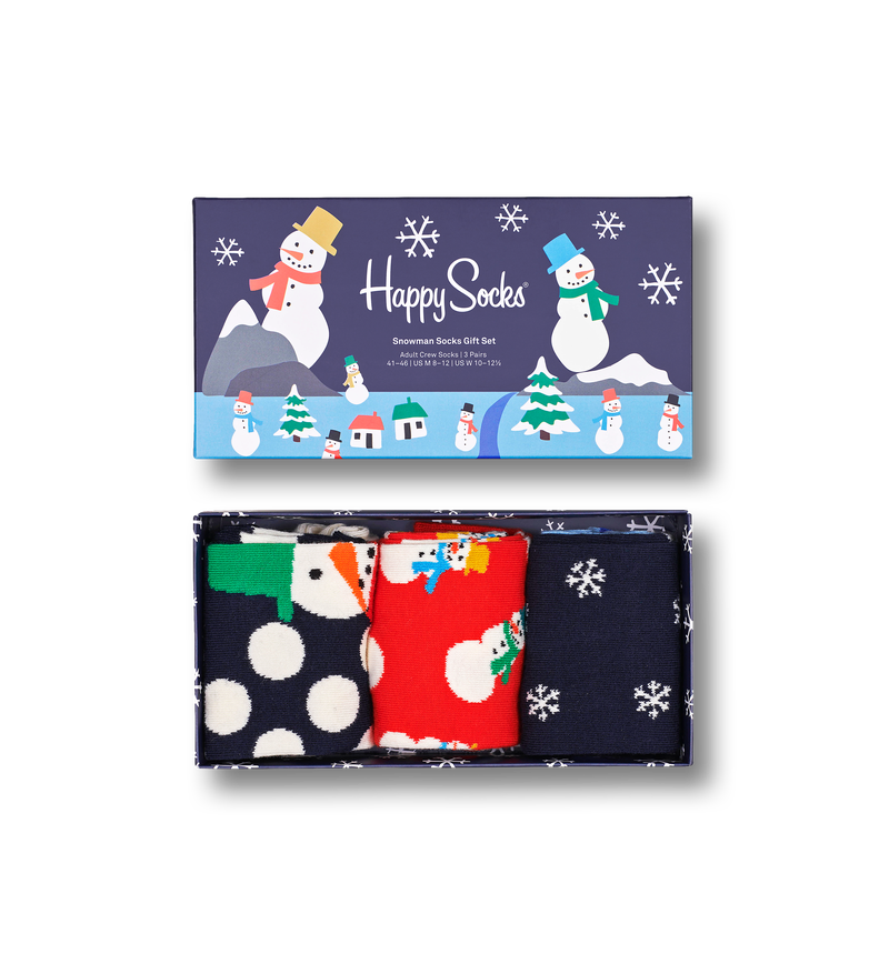 Cozy Snowman Socks Gift Set | Winter Holiday Socks