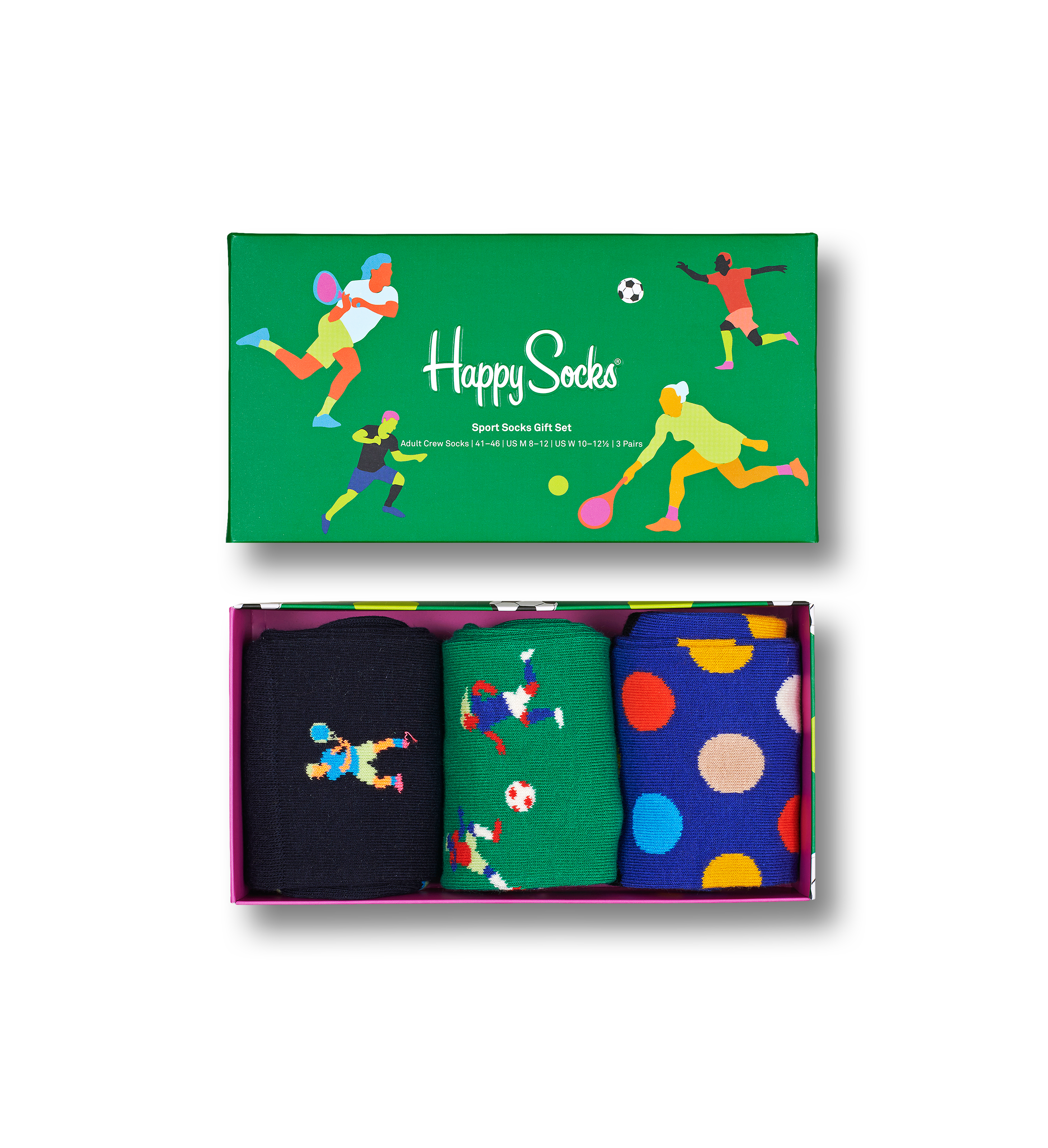 Sports Socks Gift Set 3pc | Happy Socks