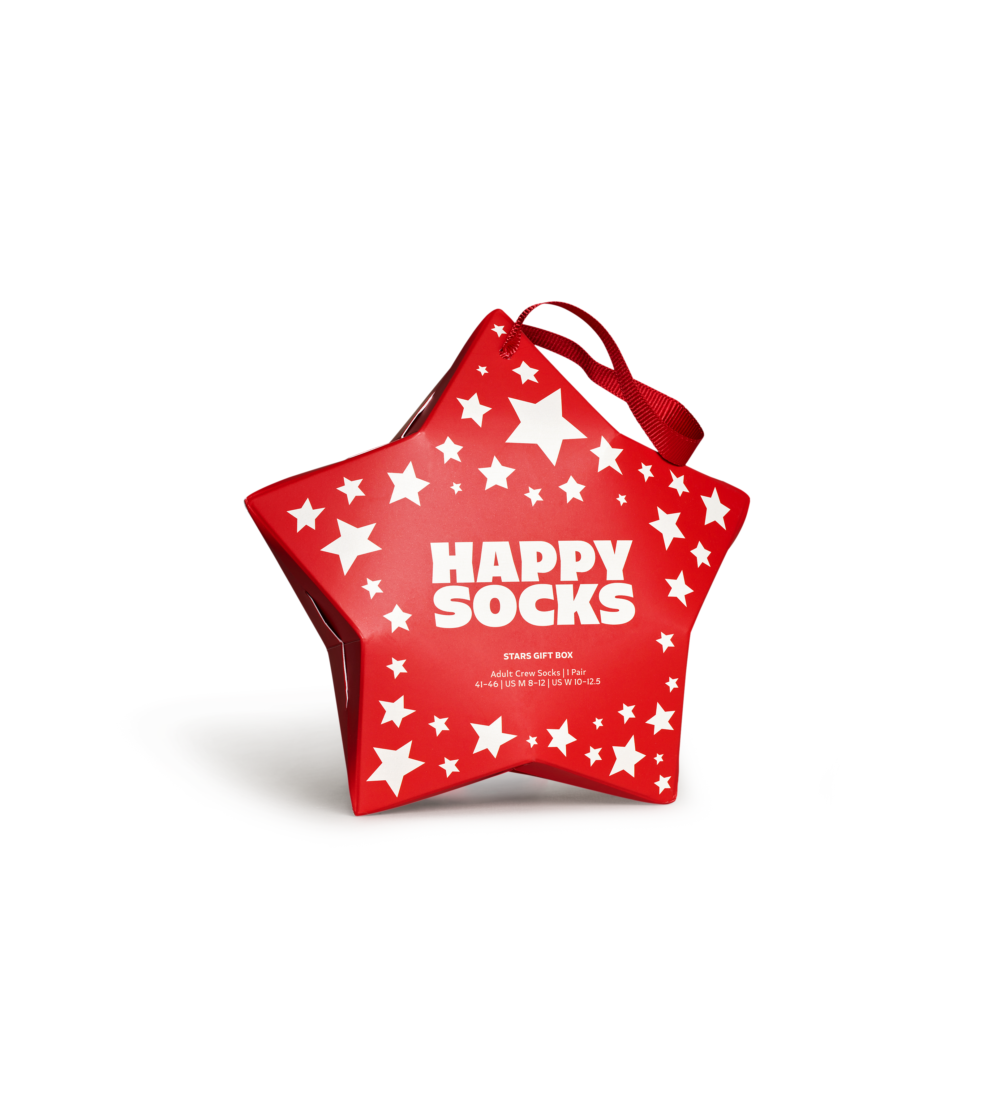 Red 1-Pack Stars Crew Socks Gift Box | Happy Socks