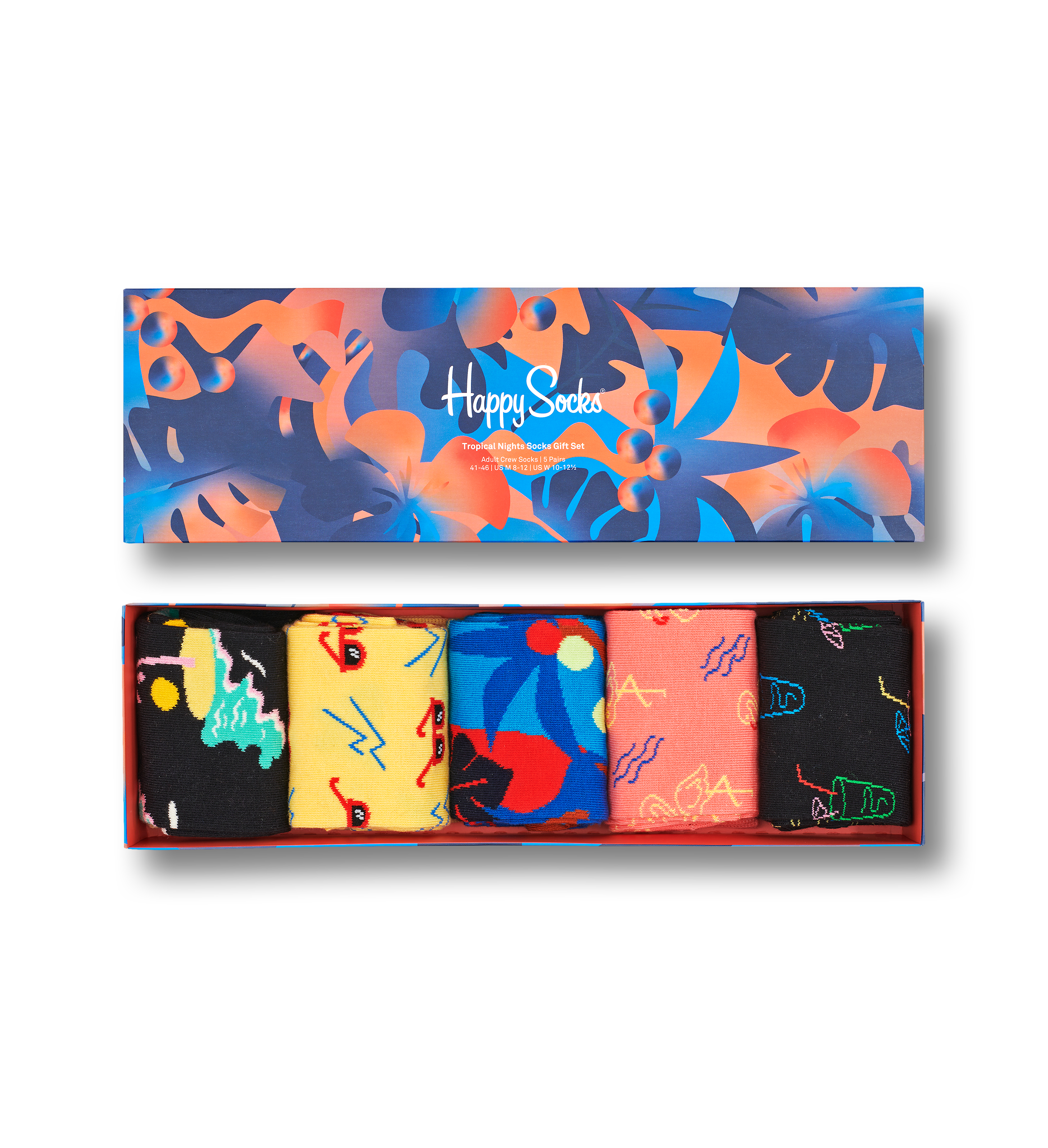 Multicolour Tropical Night 5-Pack Socks Gift Set | Happy Socks