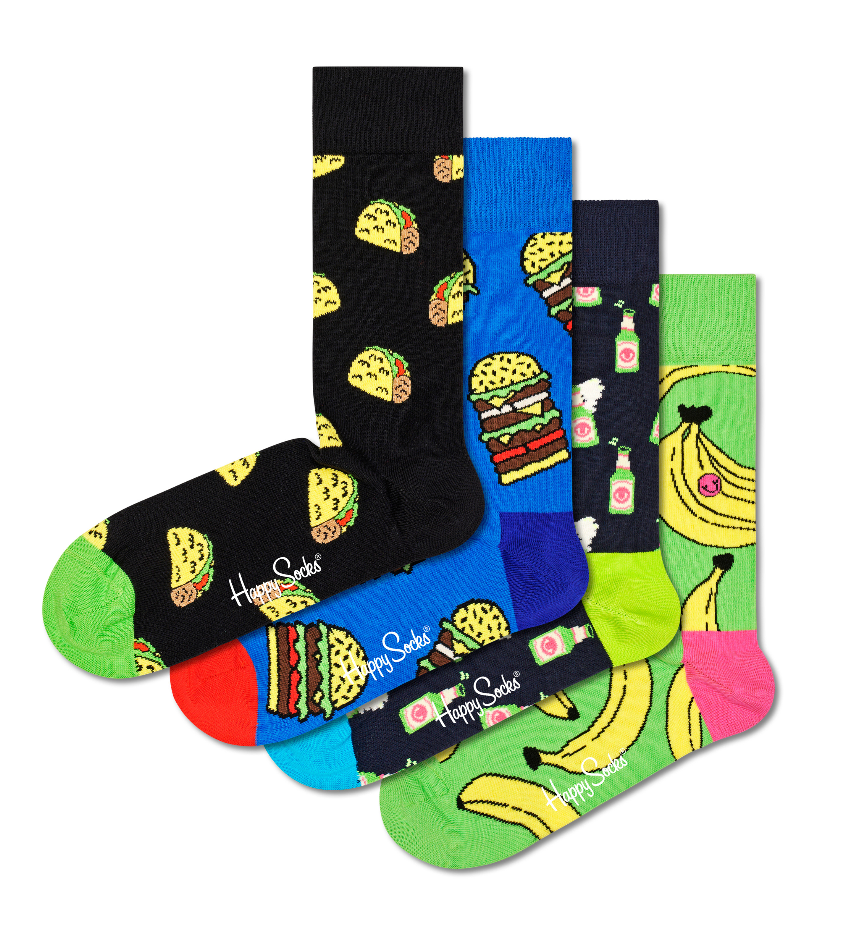 Healthy Lifestyle Socks Happy Socks Gift Set 4pc US 